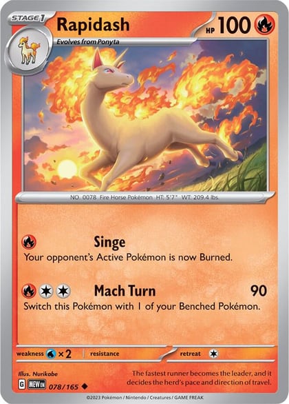 Rapidash, SV: Scarlet & Violet 151 078/165