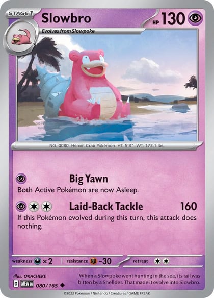 Slowbro, SV: Scarlet & Violet 151 080/165