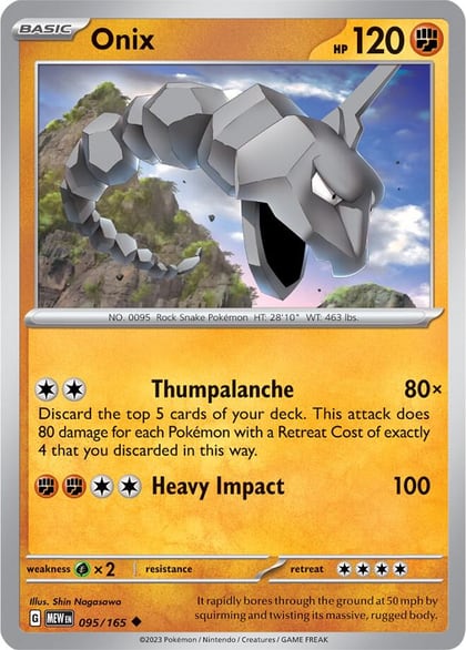 Onix, SV: Scarlet & Violet 151 095/165