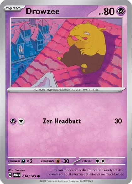 Drowzee, SV: Scarlet & Violet 151 096/165