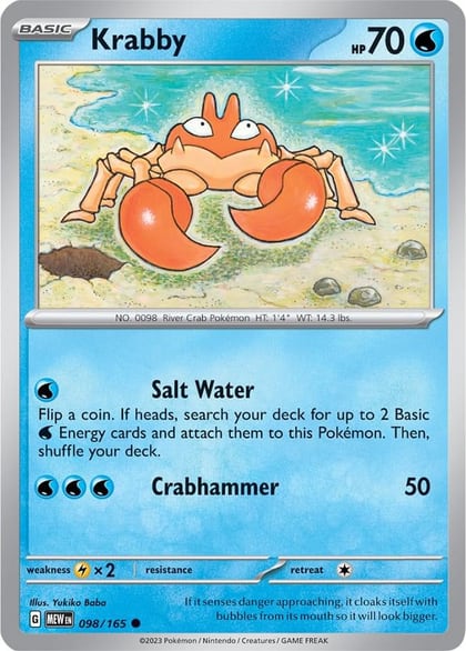 Krabby, SV: Scarlet & Violet 151 098/165