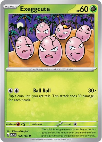 Exeggcute, SV: Scarlet & Violet 151 102/165
