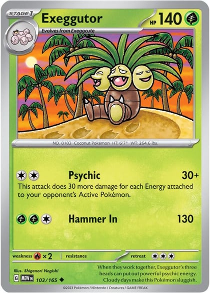 Exeggutor, SV: Scarlet & Violet 151 103/165