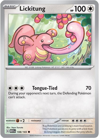 Lickitung, SV: Scarlet & Violet 151 108/165