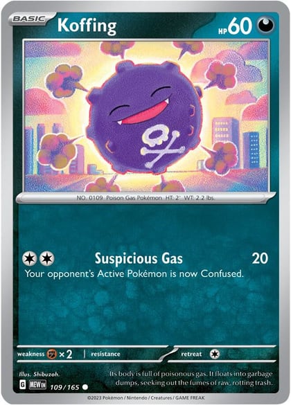 Koffing, SV: Scarlet & Violet 151 109/165