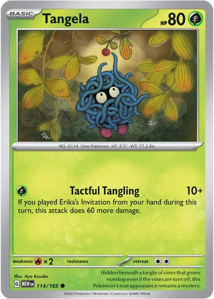 Tangela - 114/165, SV: Scarlet & Violet 151 114/165