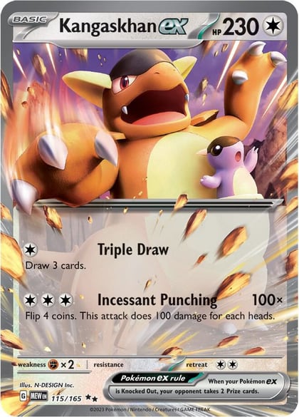Kangaskhan ex - 115/165, SV: Scarlet & Violet 151 115/165