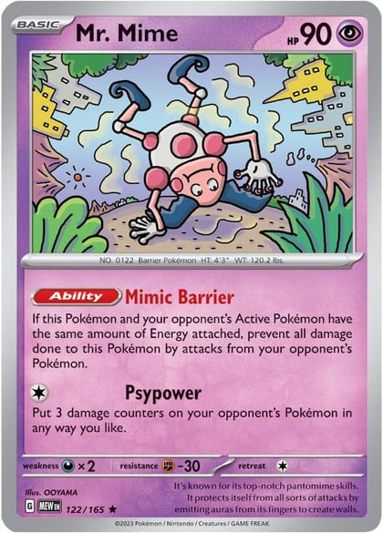 Mr. Mime - 122/165, SV: Scarlet & Violet 151 122/165