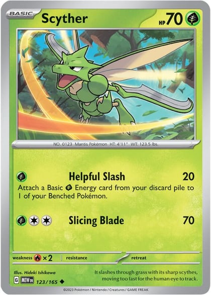 Scyther, SV: Scarlet & Violet 151 123/165
