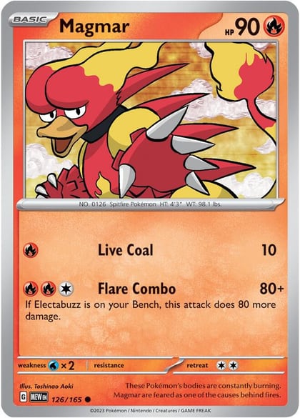 Magmar, SV: Scarlet & Violet 151 126/165