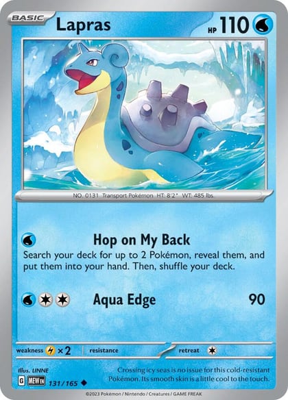 Lapras, SV: Scarlet & Violet 151 131/165