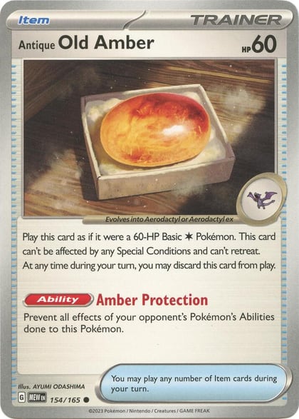 Antique Old Amber, SV: Scarlet & Violet 151 154/165