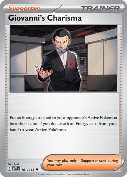 Giovanni's Charisma - 161/165, SV: Scarlet & Violet 151 161/165
