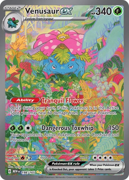 Venusaur ex - 198/165, SV: Scarlet & Violet 151 198/165
