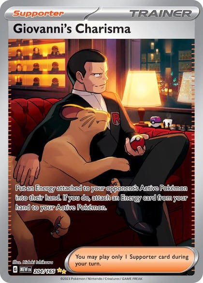 Giovanni's Charisma - 204/165, SV: Scarlet & Violet 151 204/165