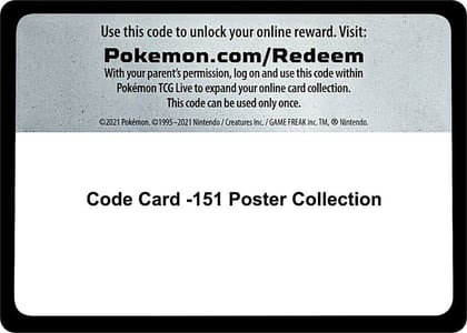 Code Card -151 Poster Collection, SV: Scarlet & Violet 151 P517553