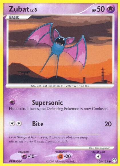 Zubat, Mysterious Treasures 108/123