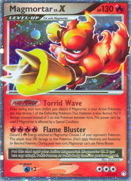 Magmortar Lv.X, Mysterious Treasures 123/123