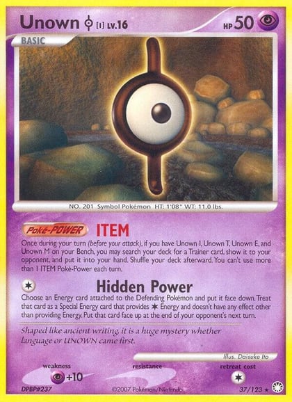 Unown [I], Mysterious Treasures 37/123