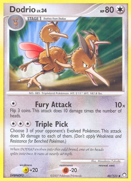 Dodrio, Mysterious Treasures 46/123