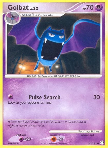 Golbat, Mysterious Treasures 50/123