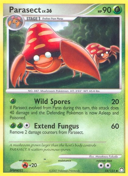 Parasect, Mysterious Treasures 58/123