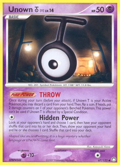 Unown [T], Mysterious Treasures 67/123
