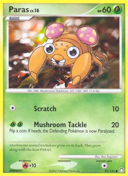 Paras, Mysterious Treasures 92/123
