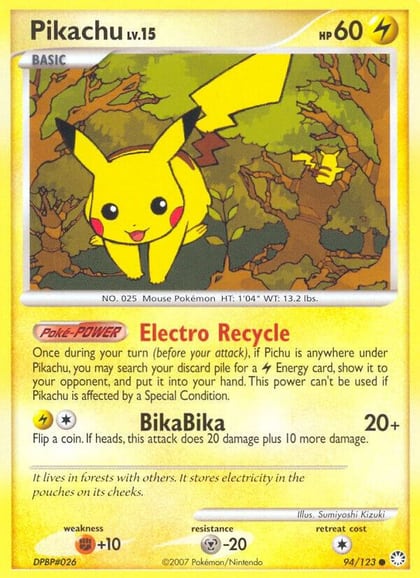 Pikachu, Mysterious Treasures 94/123