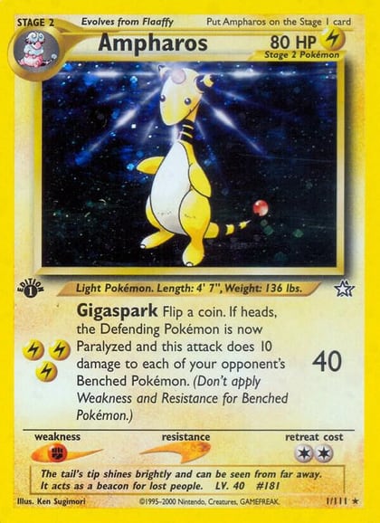 Ampharos, Neo Genesis 001/111