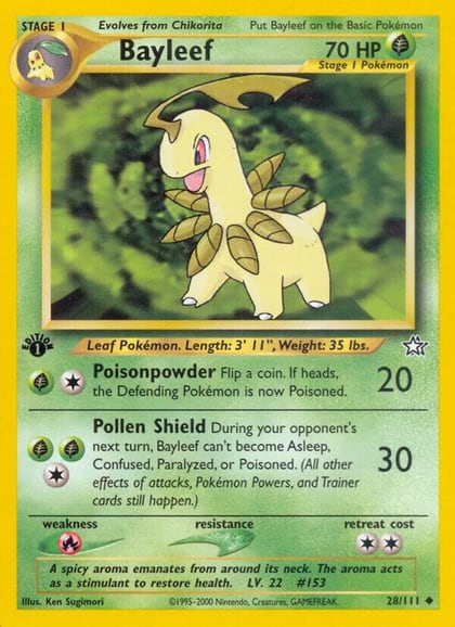 Bayleef (28), Neo Genesis 028/111
