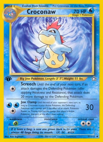 Croconaw (31), Neo Genesis 031/111