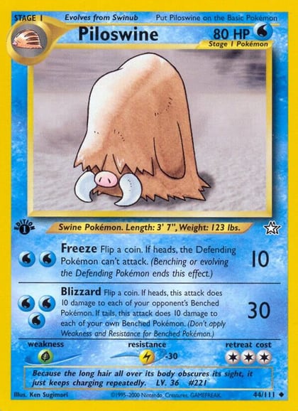 Piloswine, Neo Genesis 044/111