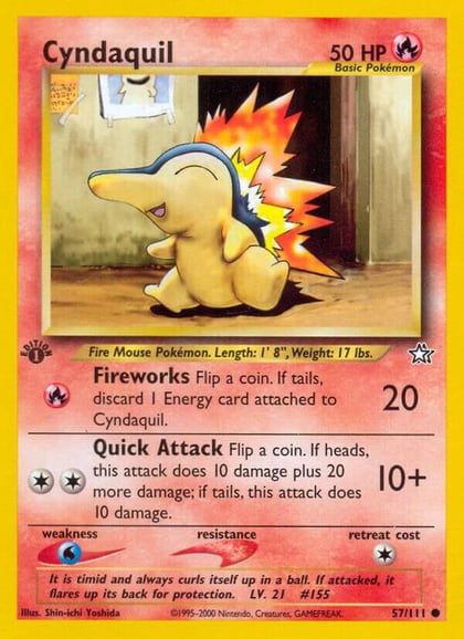 Cyndaquil (57), Neo Genesis 057/111