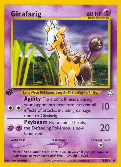 Girafarig, Neo Genesis 058/111
