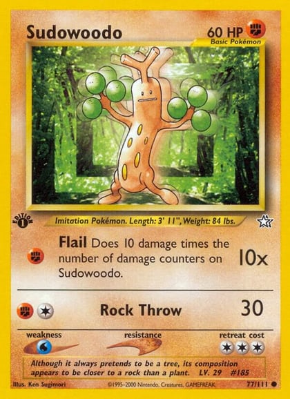 Sudowoodo, Neo Genesis 077/111