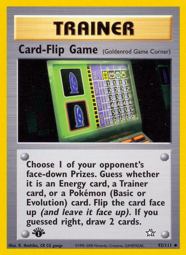 Card-Flip Game (Goldenrod Game Corner), Neo Genesis 092/111