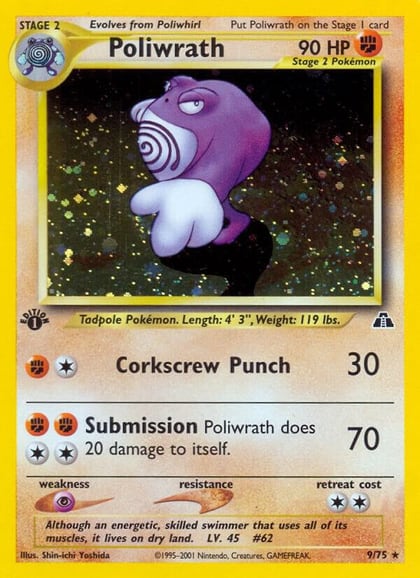 Poliwrath (9), Neo Discovery 09/75