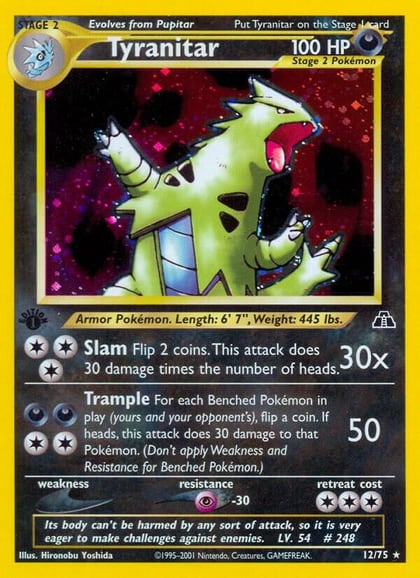 Tyranitar (12), Neo Discovery 12/75
