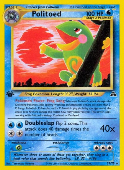 Politoed (27), Neo Discovery 27/75