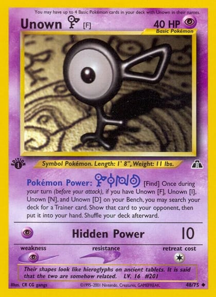 Unown [F], Neo Discovery 48/75