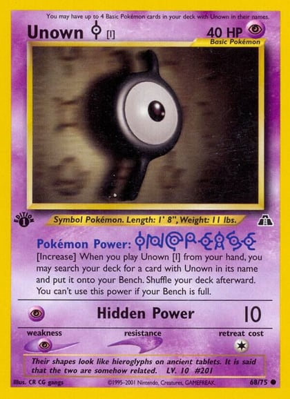 Unown [I], Neo Discovery 68/75