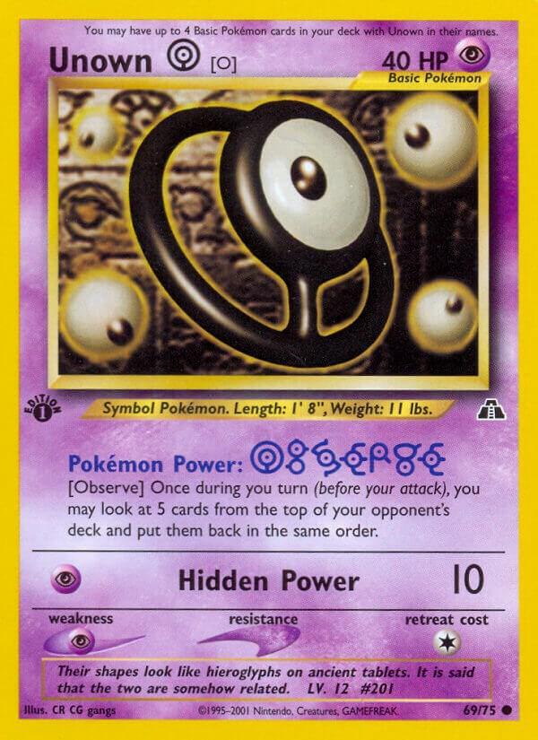 Unown [O], Neo Discovery 69/75