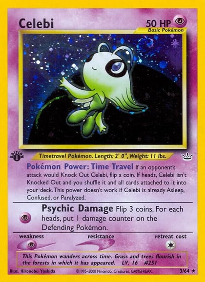 Celebi (3), Neo Revelation 03/64