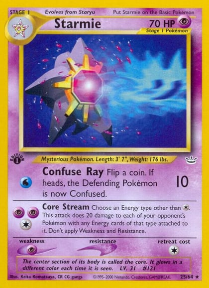 Starmie, Neo Revelation 25/64