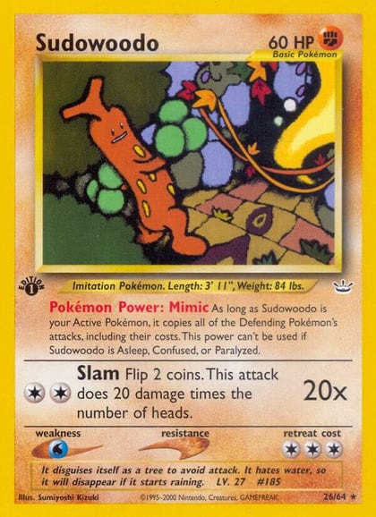 Sudowoodo, Neo Revelation 26/64