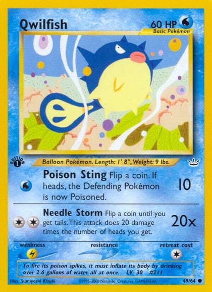 Qwilfish, Neo Revelation 49/64