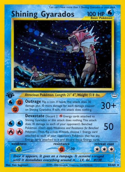 Shining Gyarados, Neo Revelation 65/64