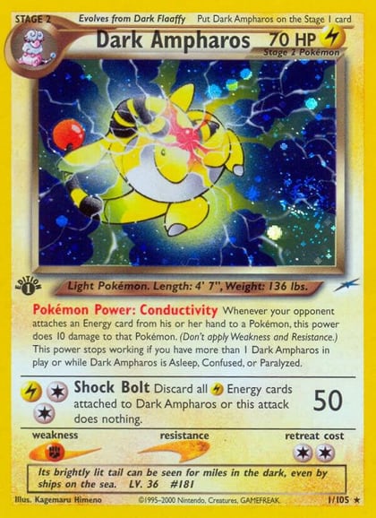Dark Ampharos, Neo Destiny 001/105