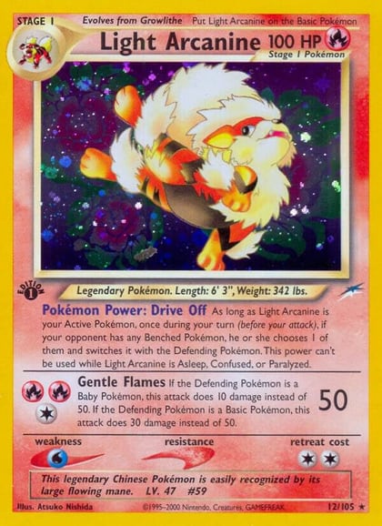Light Arcanine, Neo Destiny 012/105